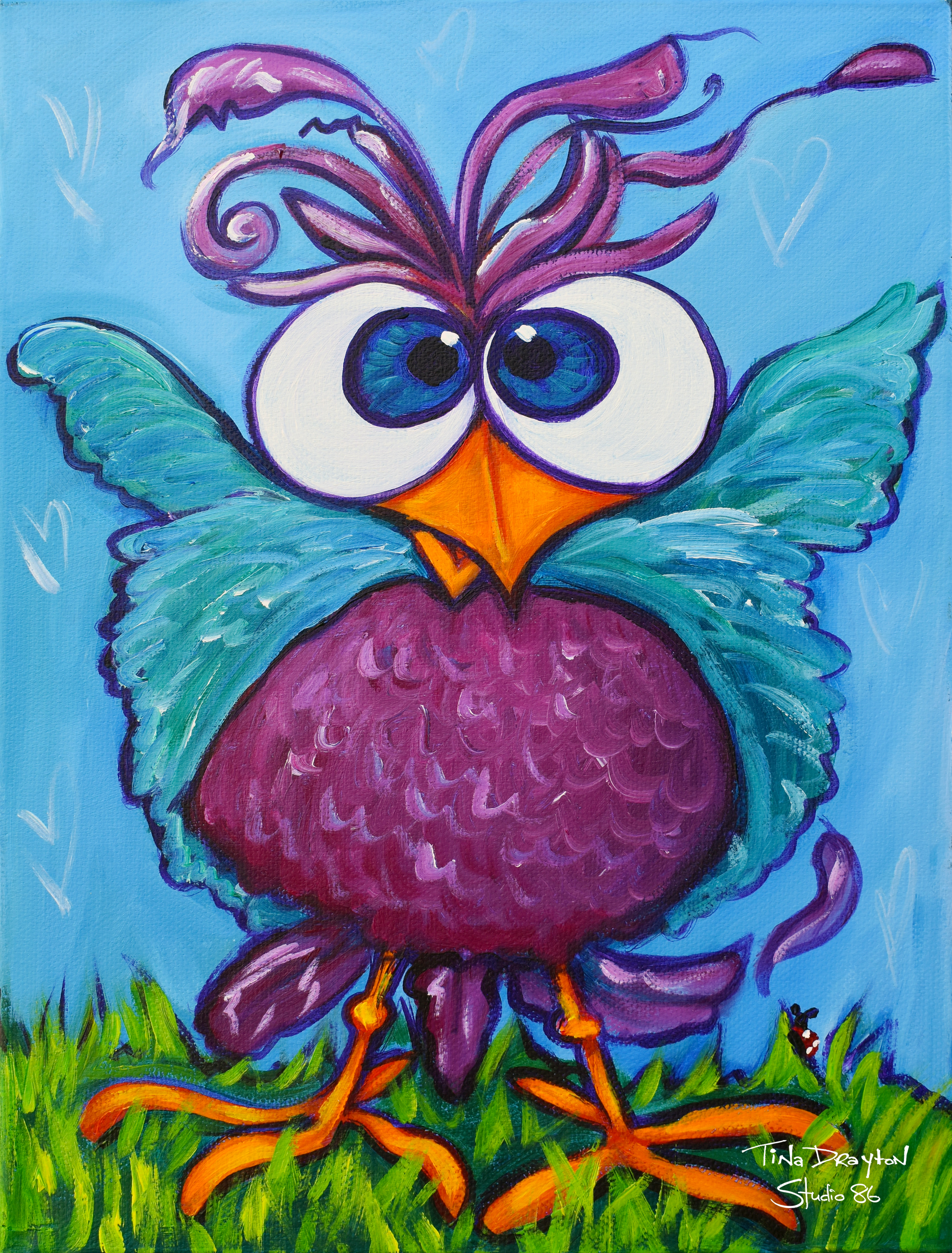 Don't get your feathers in a flap Original Painting