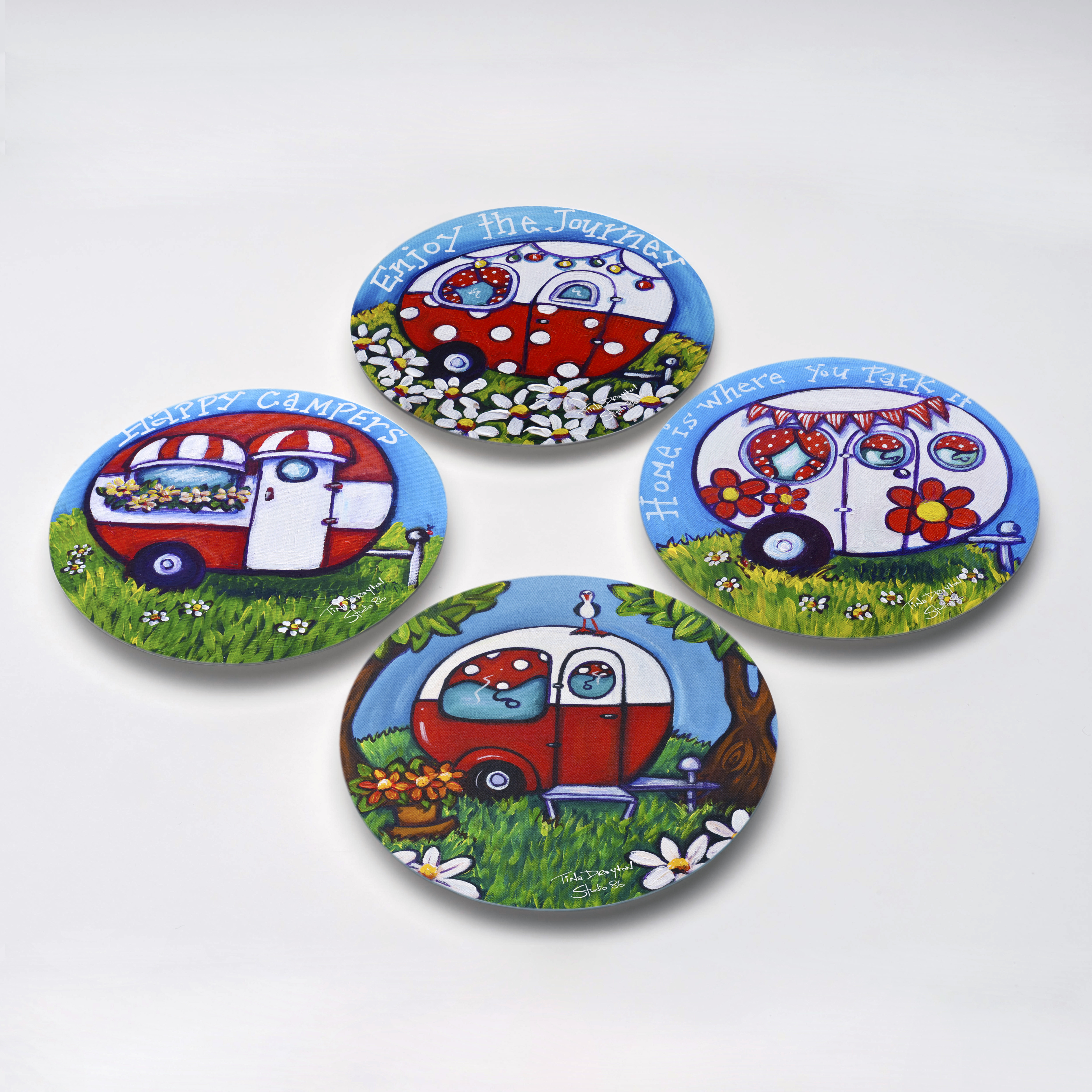 Caravan Round Coaster set