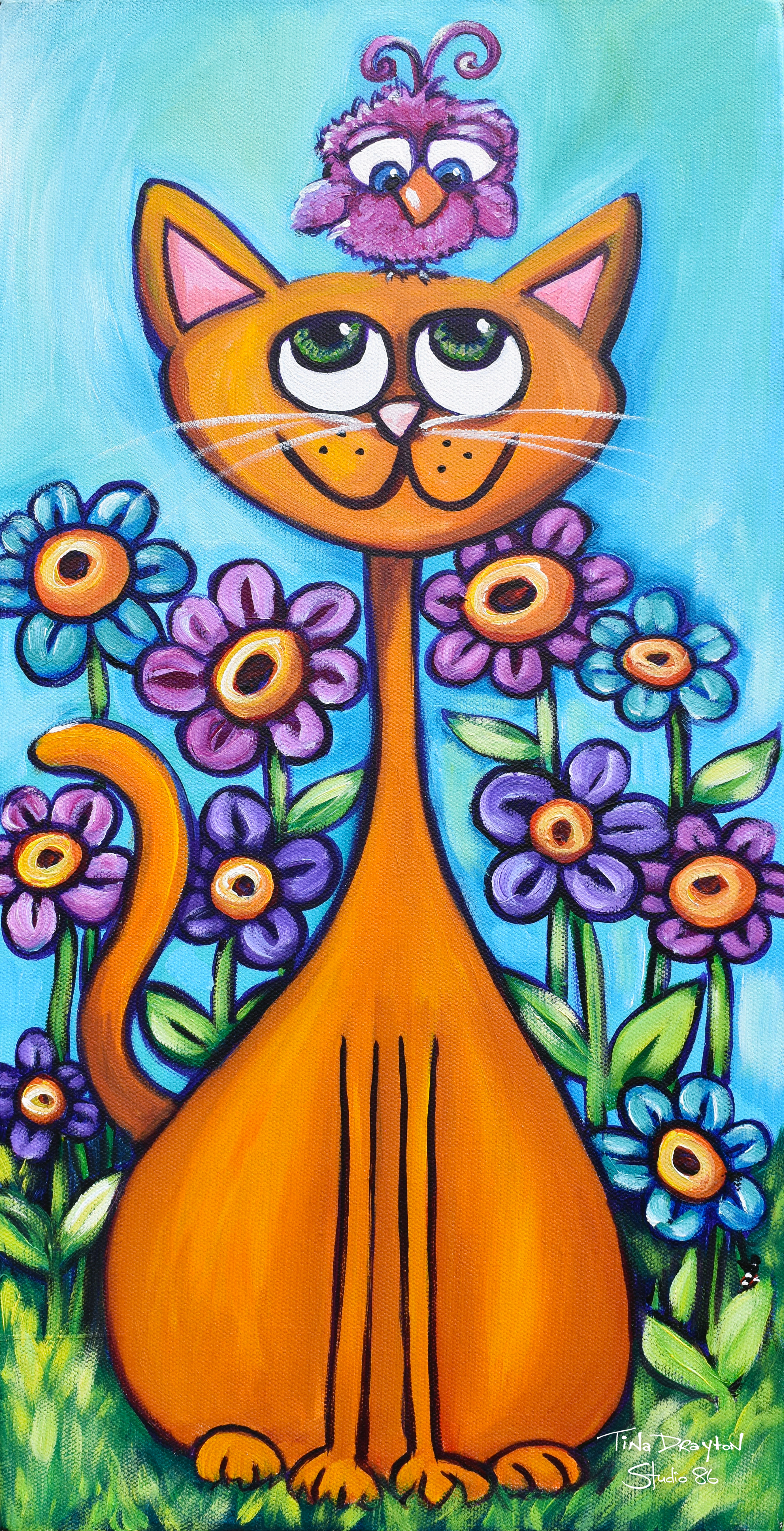 I'm Innocent, ask the Bird Block print