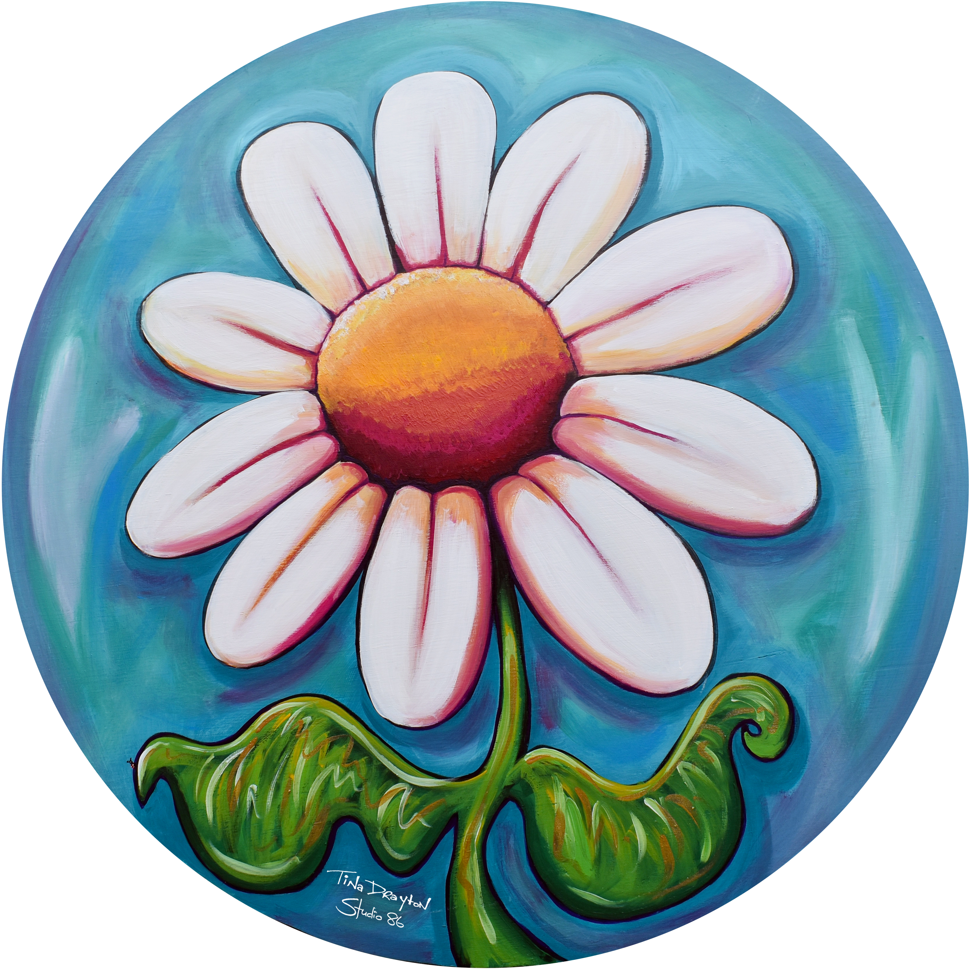 Daisy Circle Original Painting