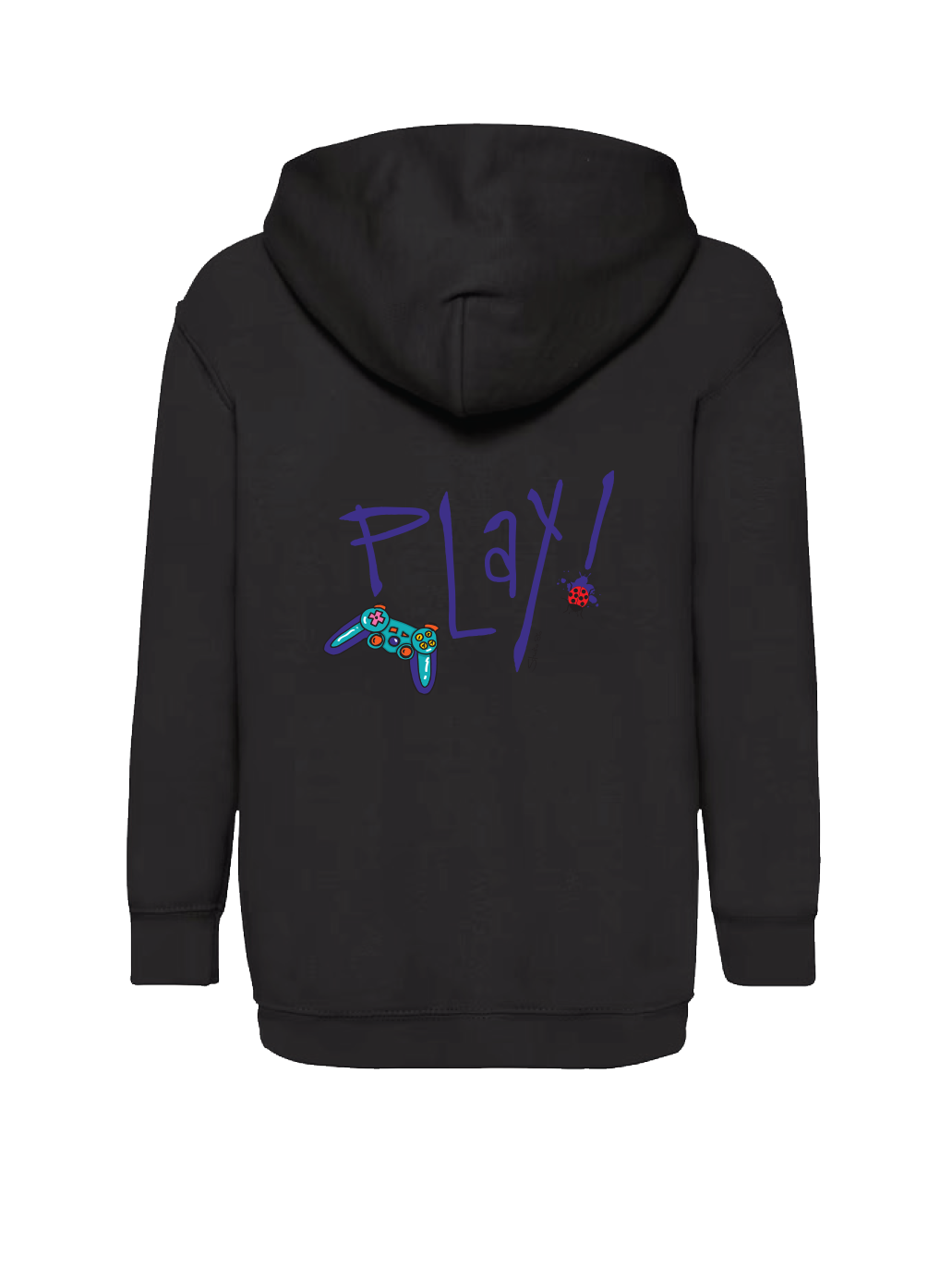 Play Kids Hoodie BlaCK