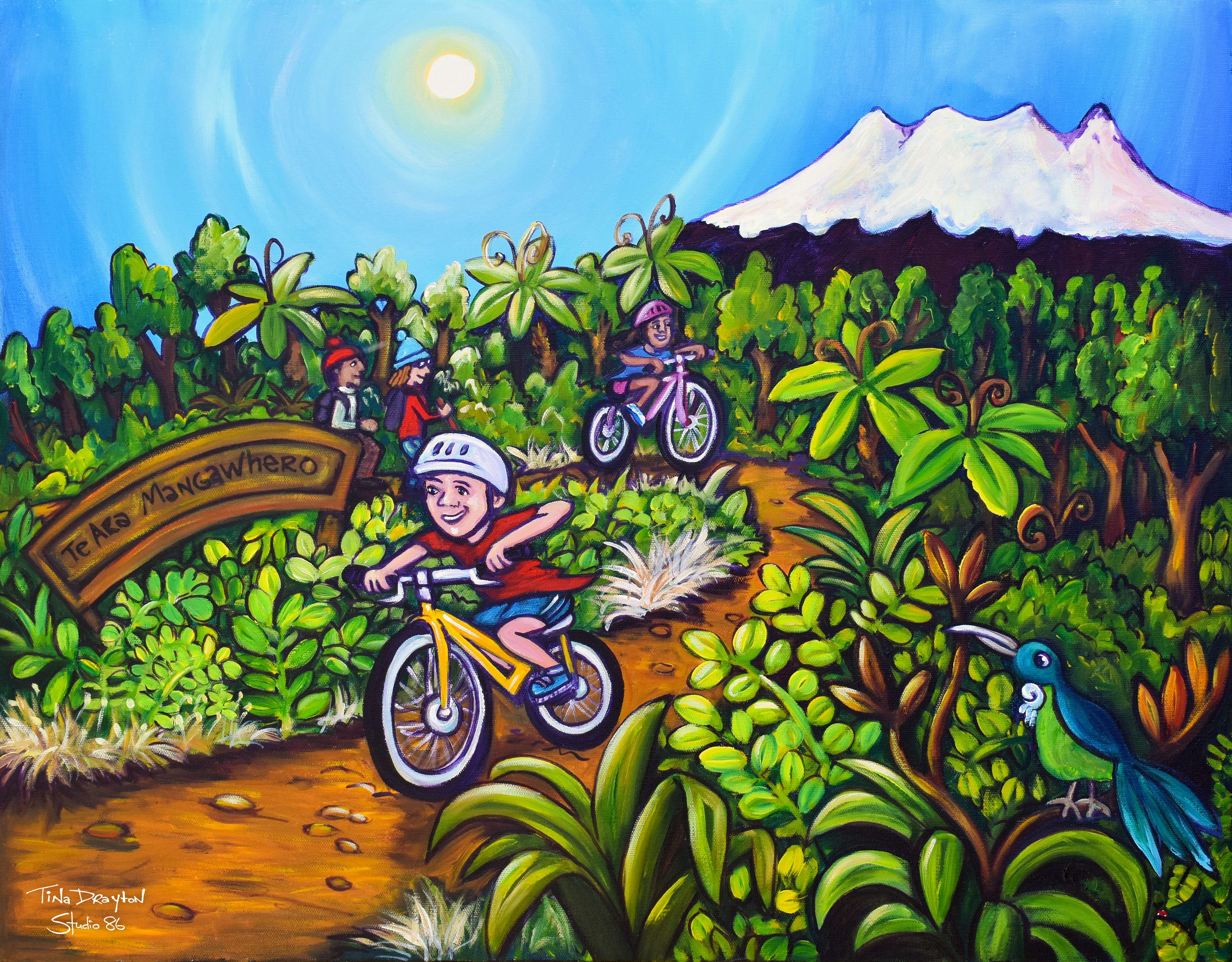 Te Aro Mangawhero Block Print