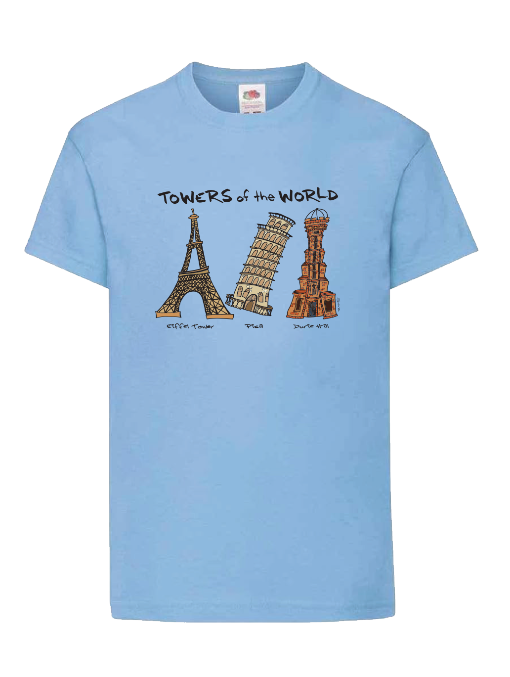 Towers of the World Kids Tee Blue