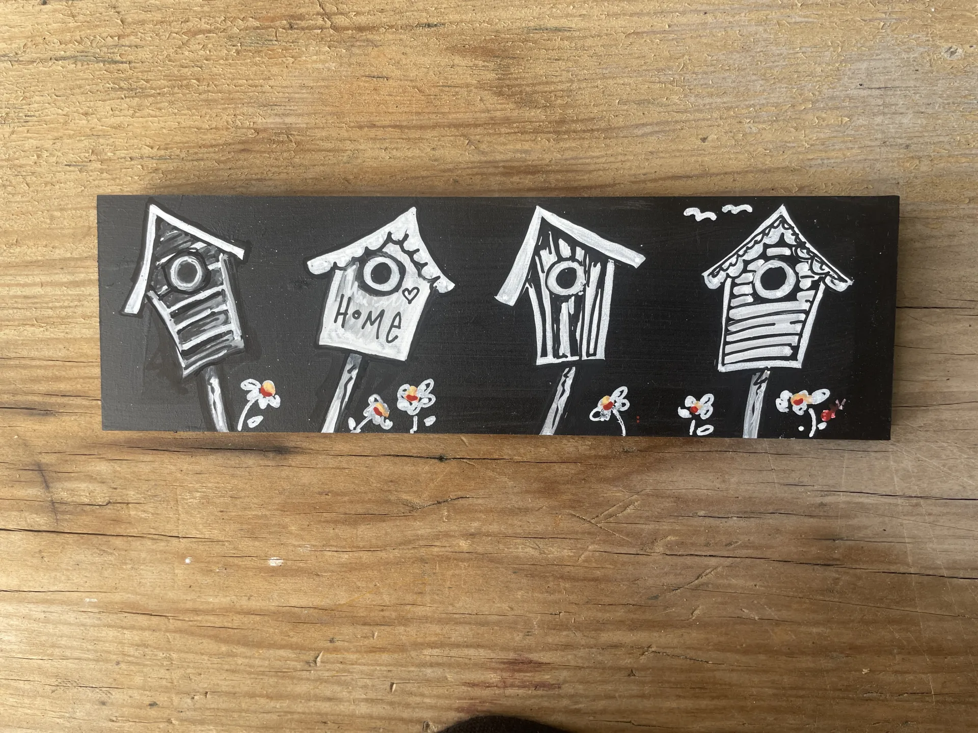B&W Bird Houses