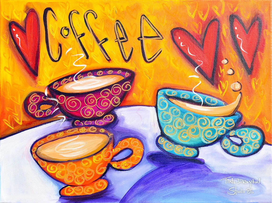 Coffee Block Print