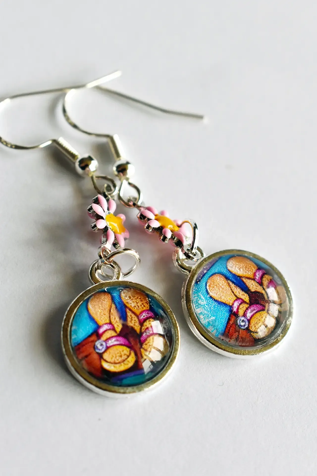 Sandal & Daisy chain Earrings