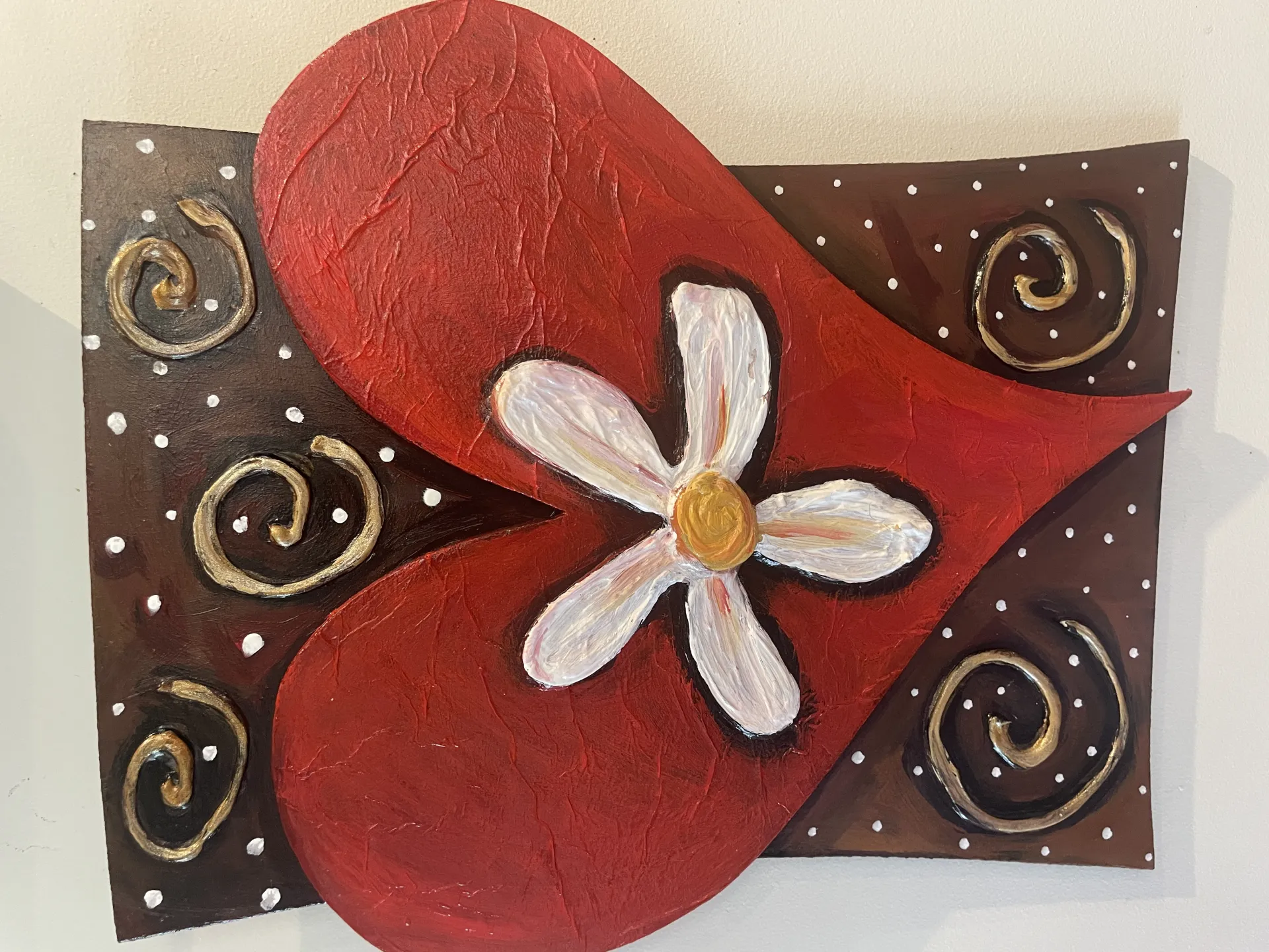 Quirky Heart & Daisy Large