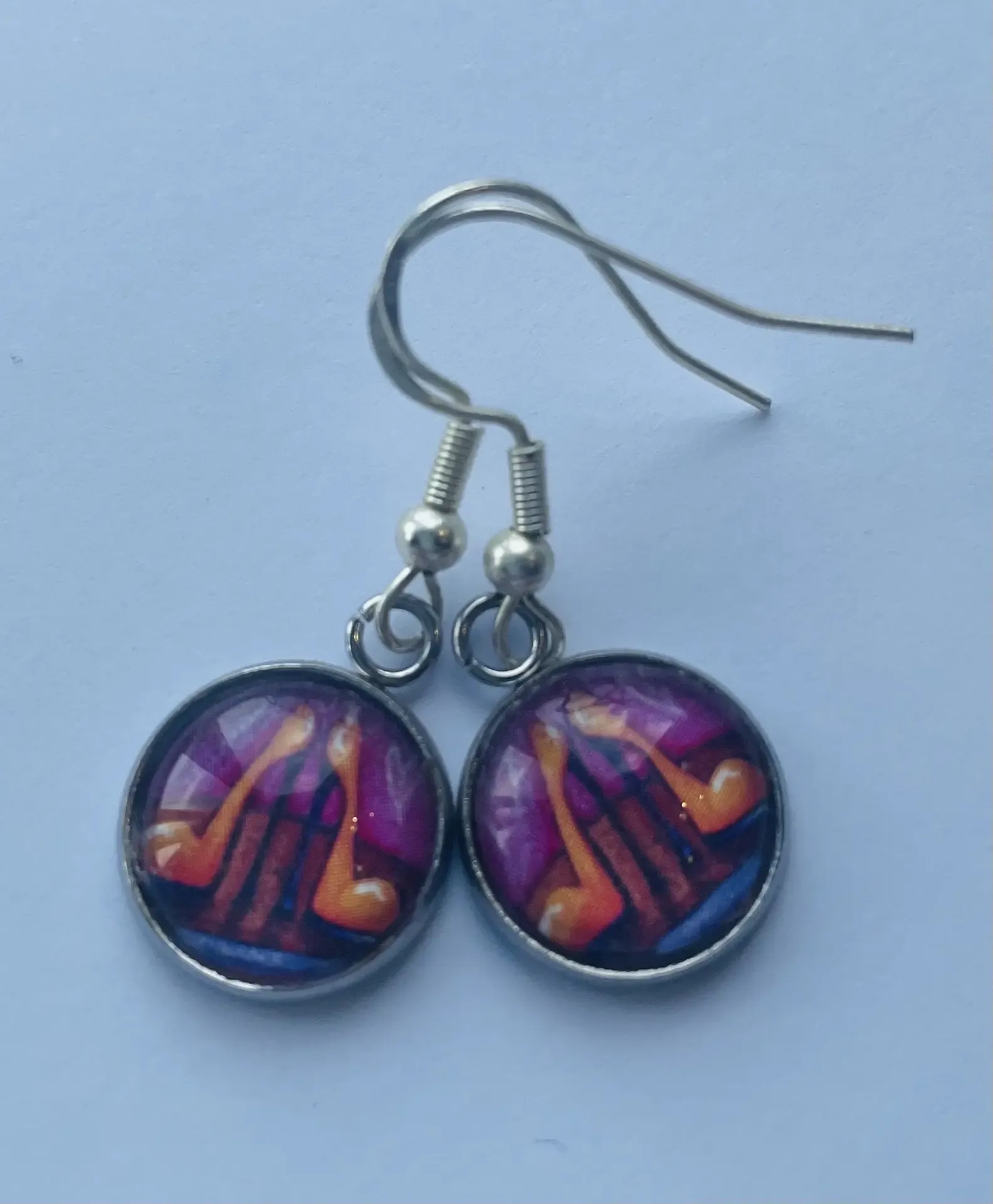 Orange Heel Earrings
