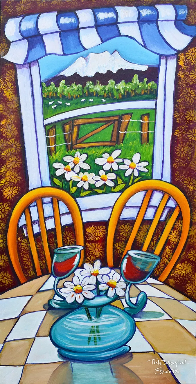 Mountain View Block print