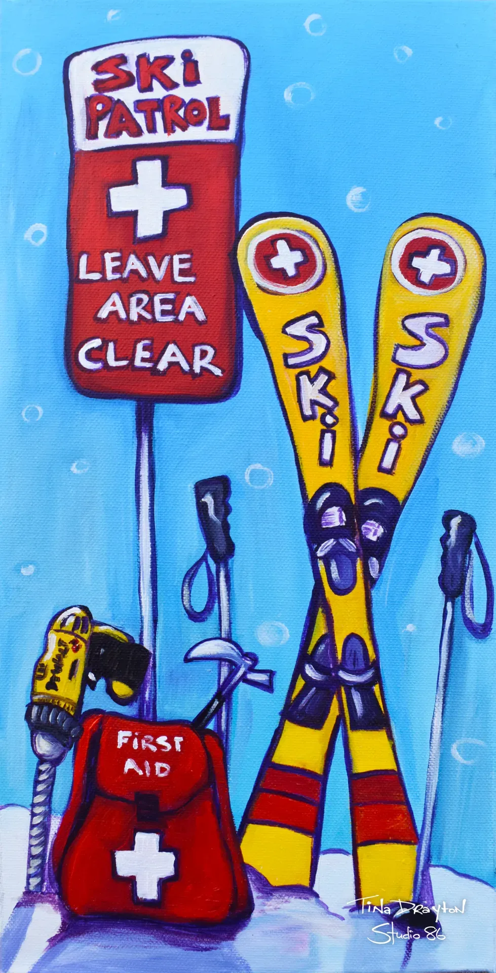 Patrol Sign Original Painting