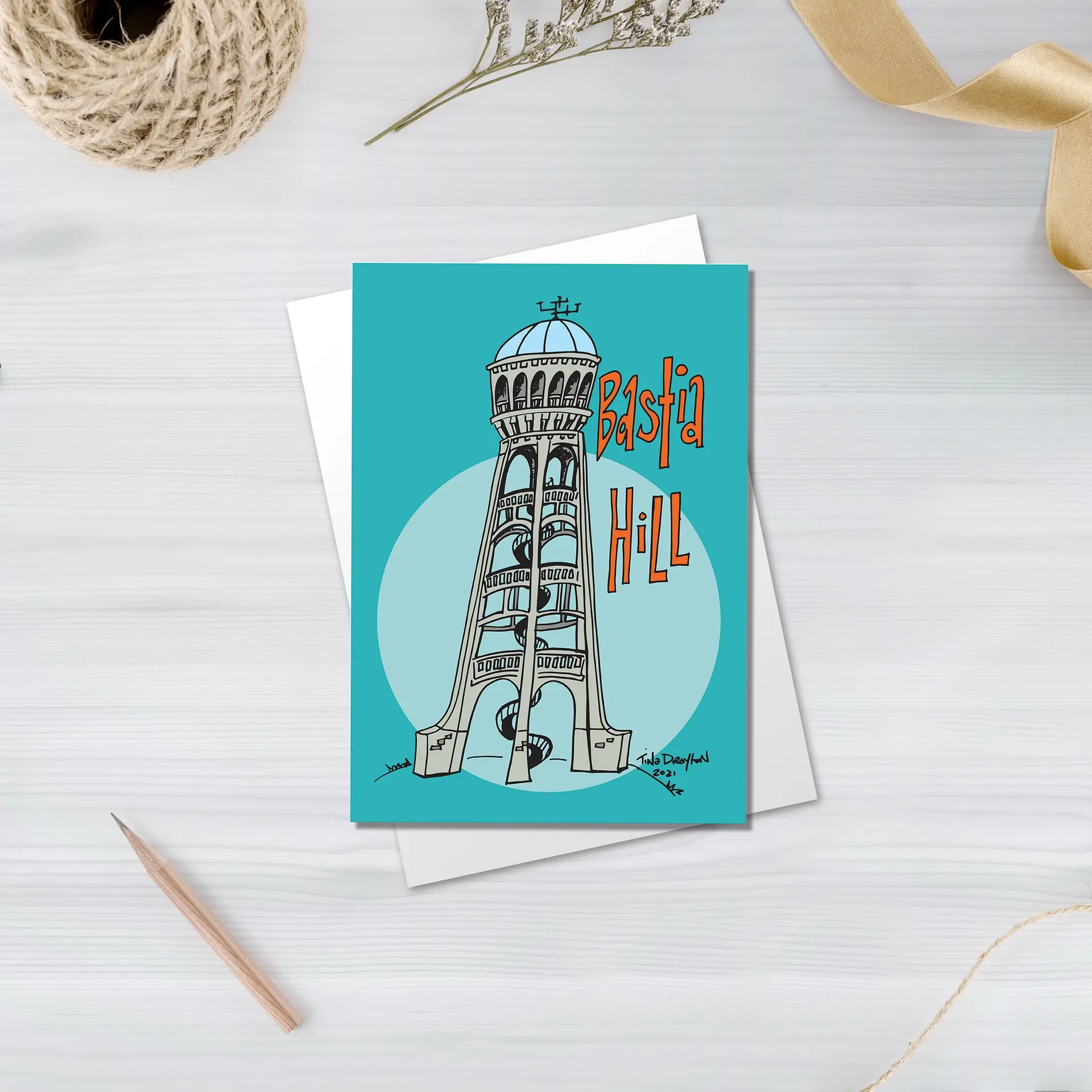 Basita Hill Turquoise Card