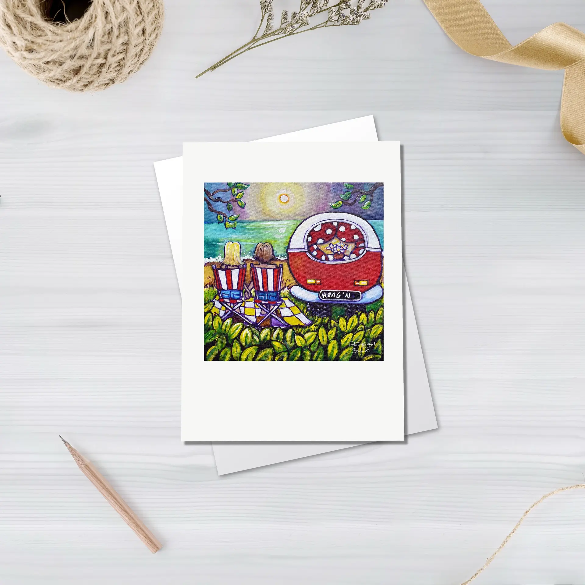 Hang'n together Greeting Card