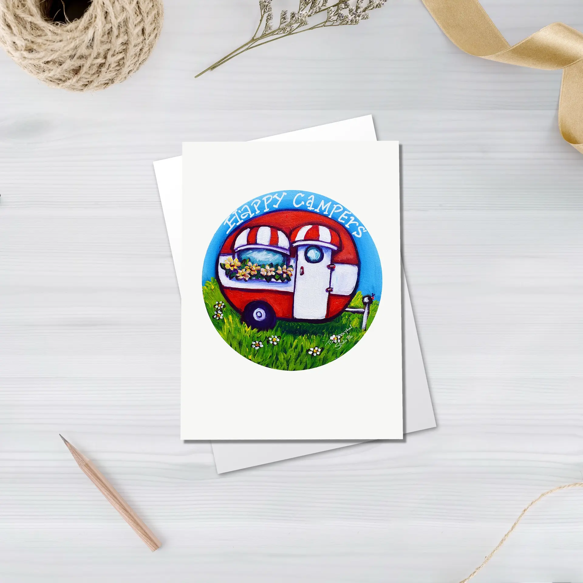 Happy Campers Greeting card