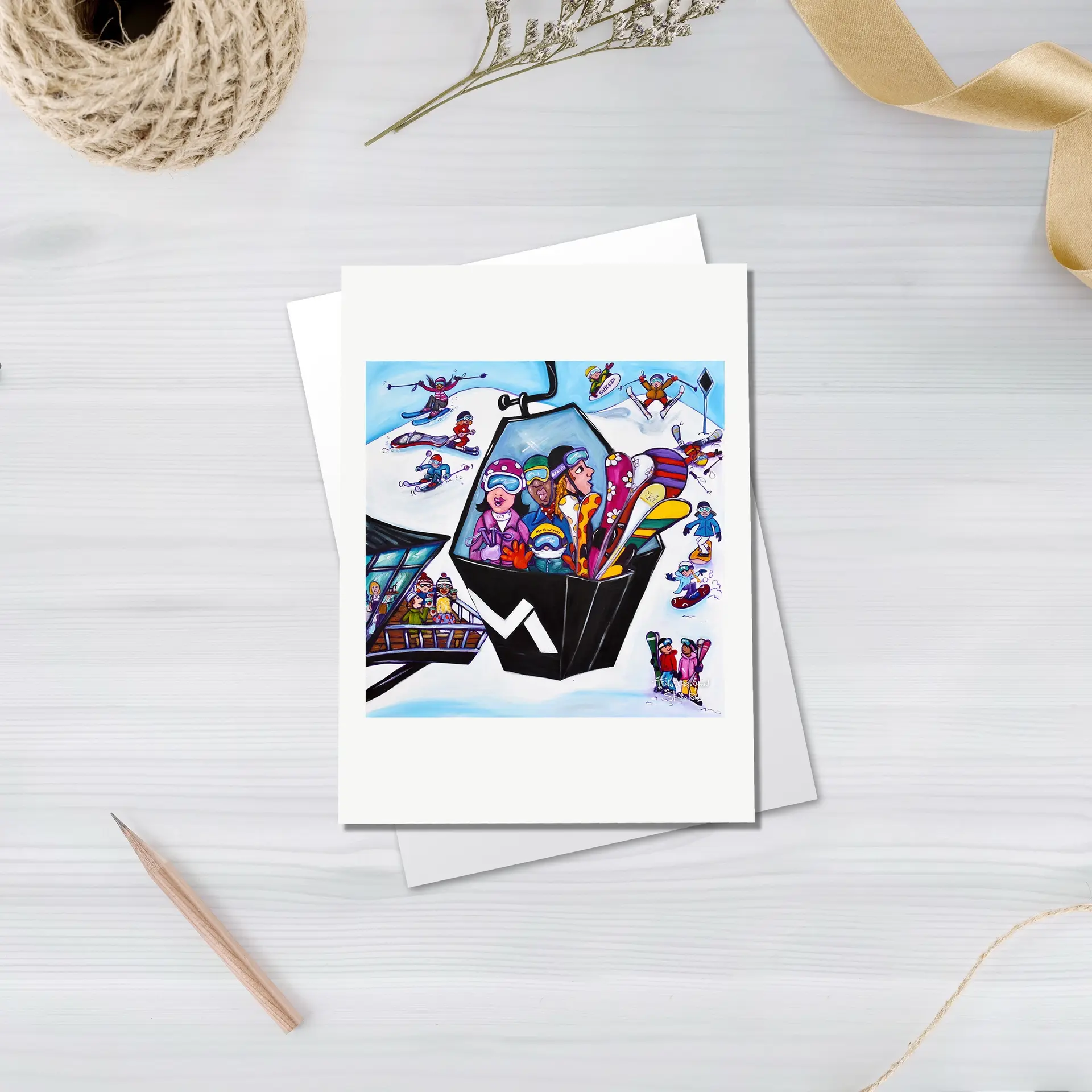 Sky Waka Greeting card