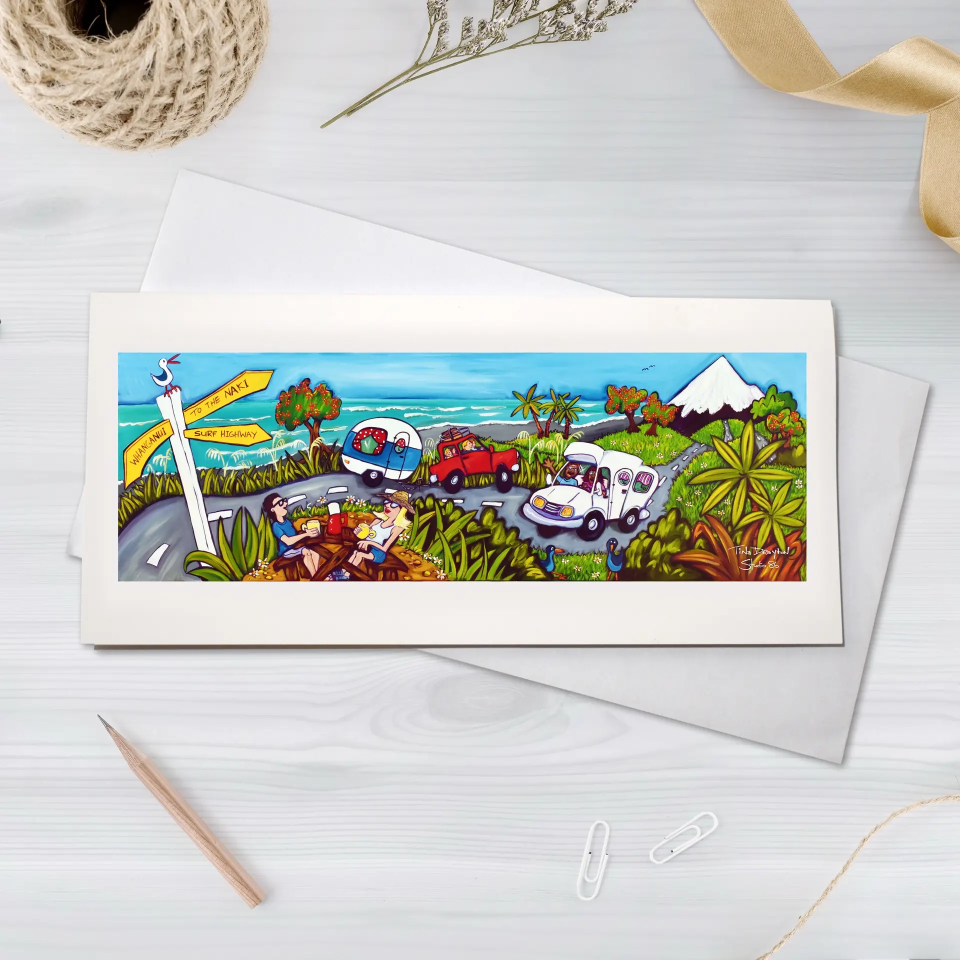 Surf Highway Greeting Card