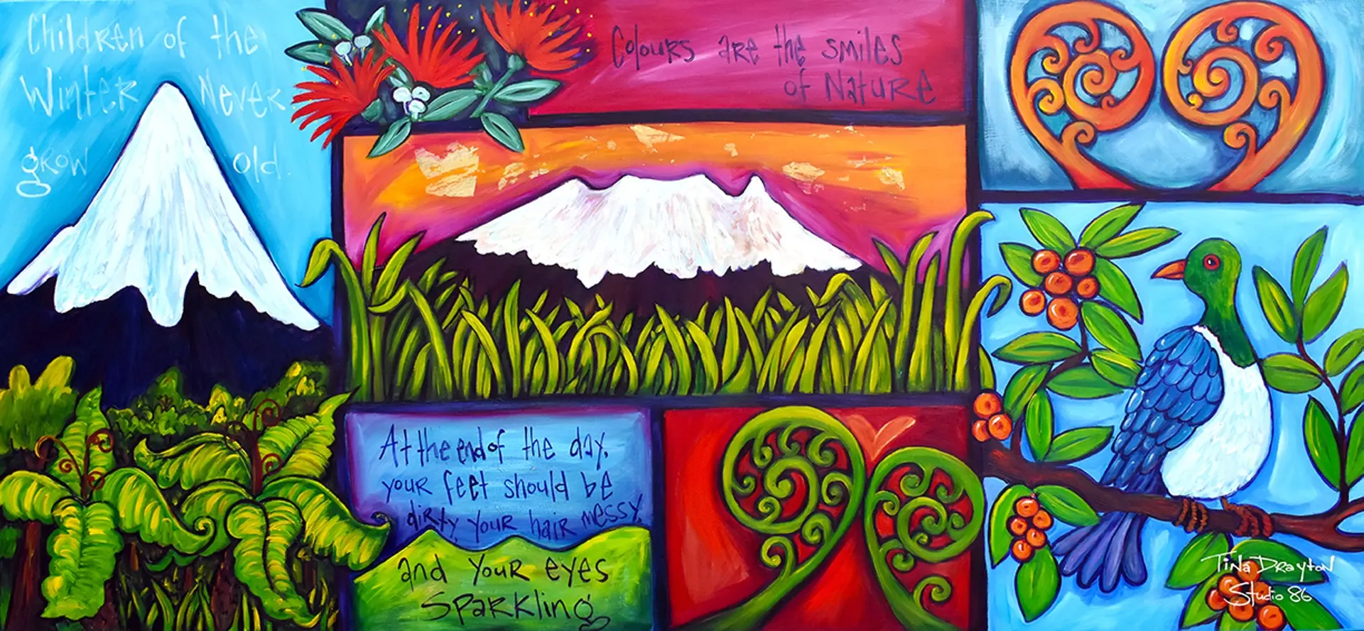 Patchwork NZ Original Painting