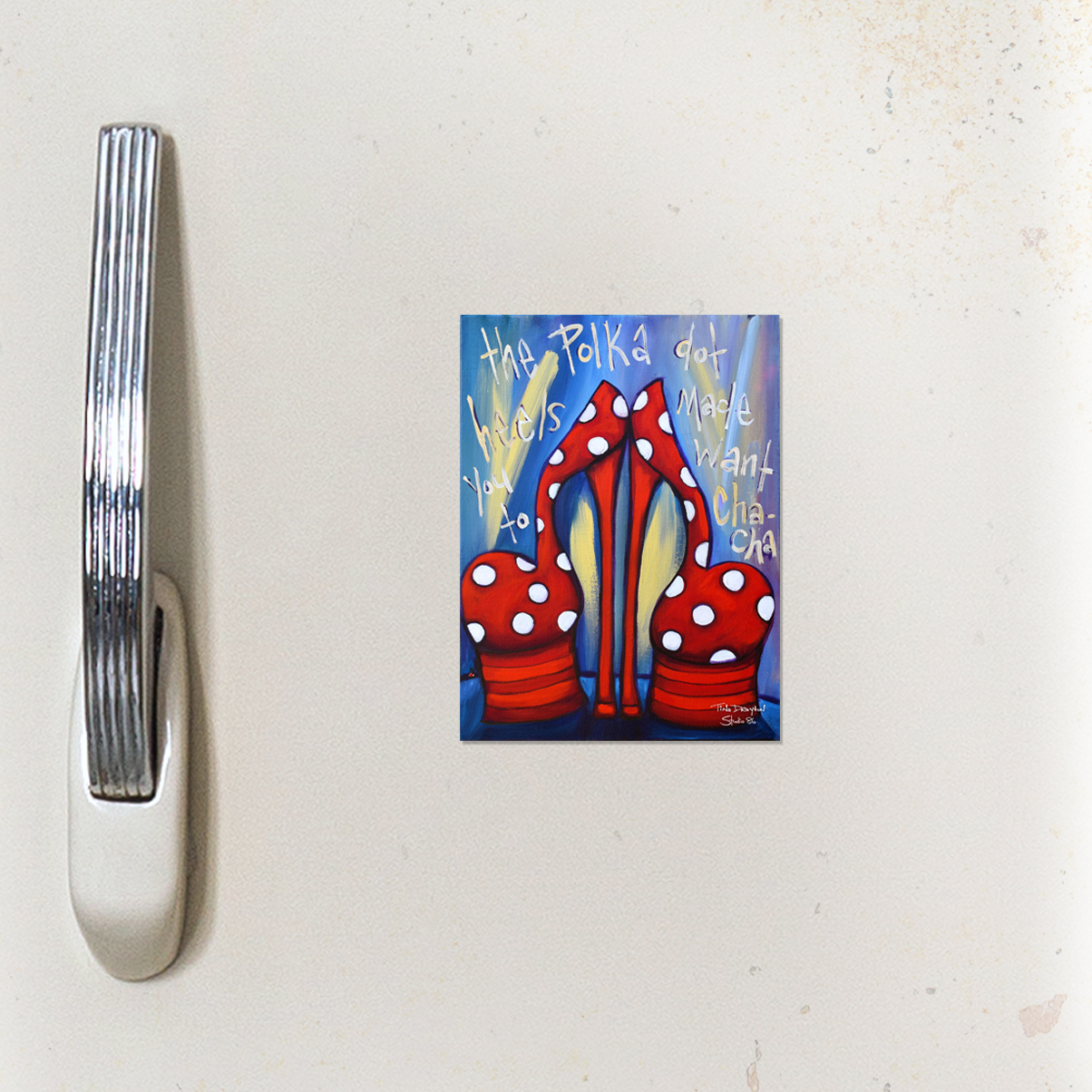 Polka Dot Cha Cha magnet