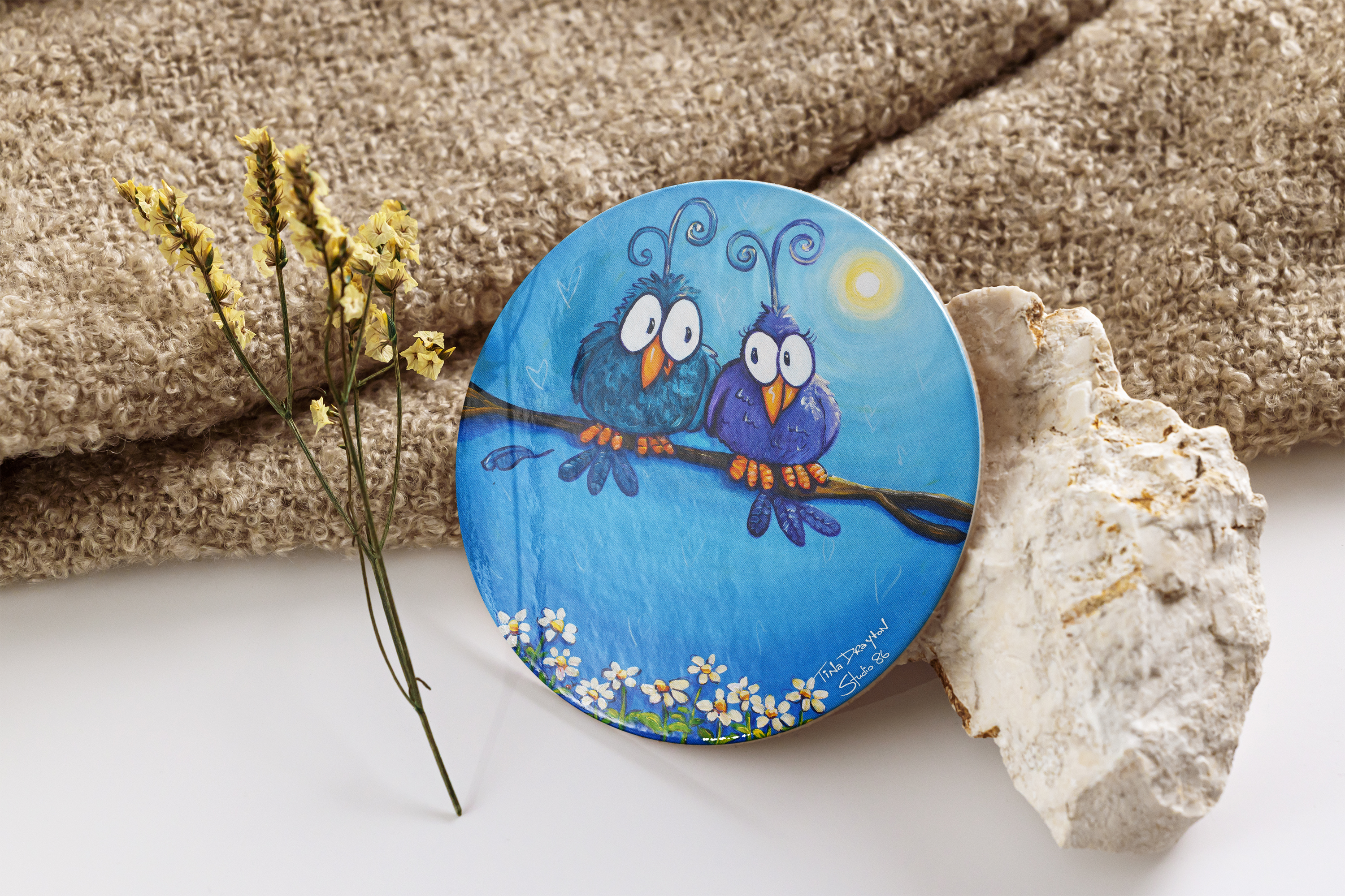 Bird Couple Coaster