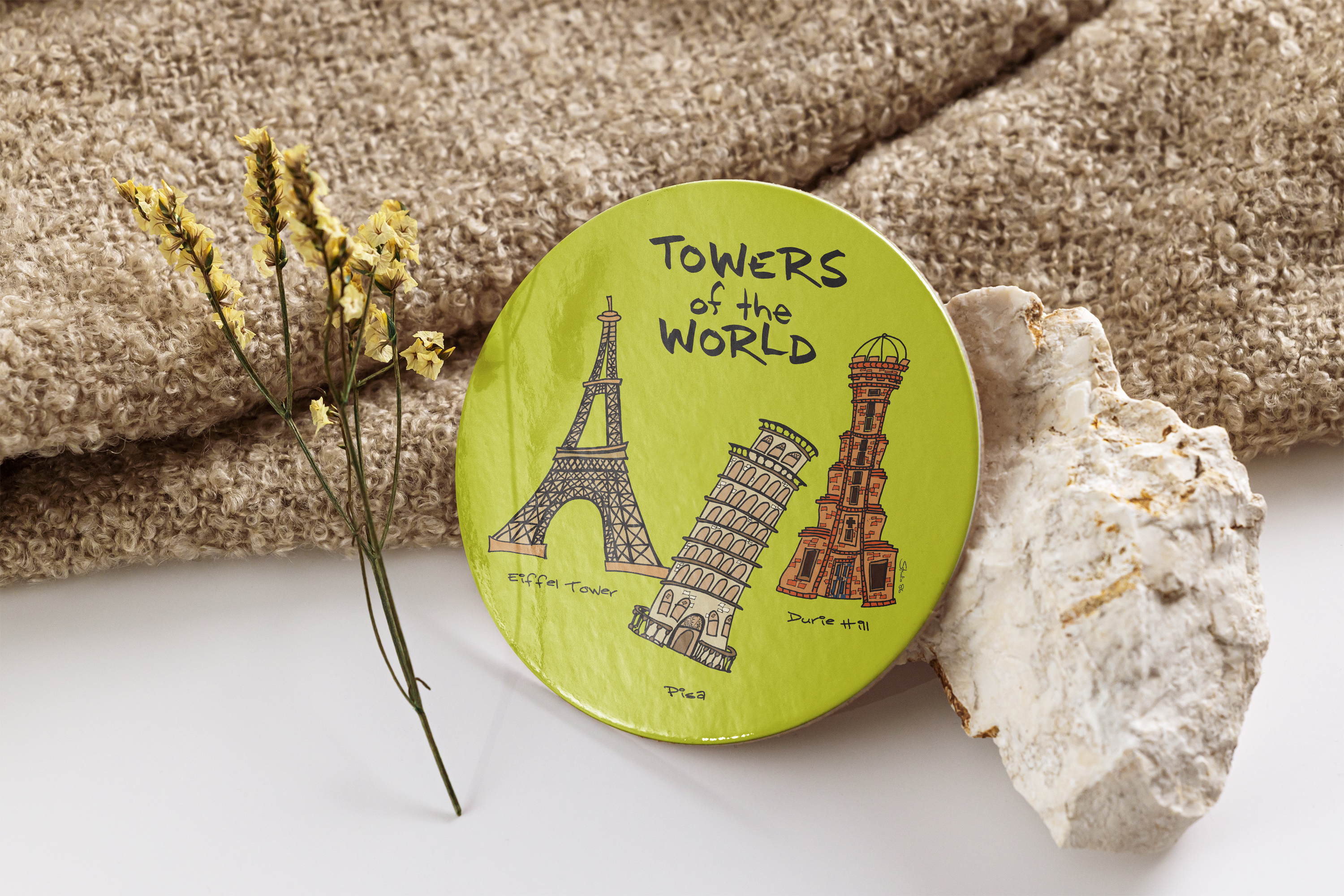 Towers of The World Green Coaster