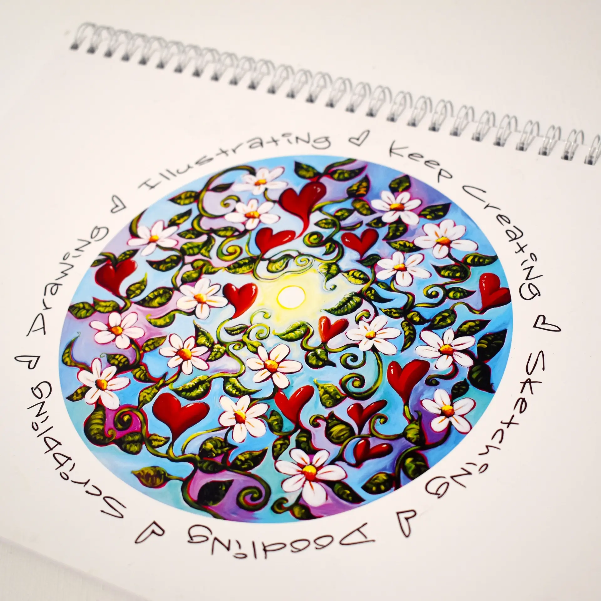 Keep Creating Sketch Art Pad