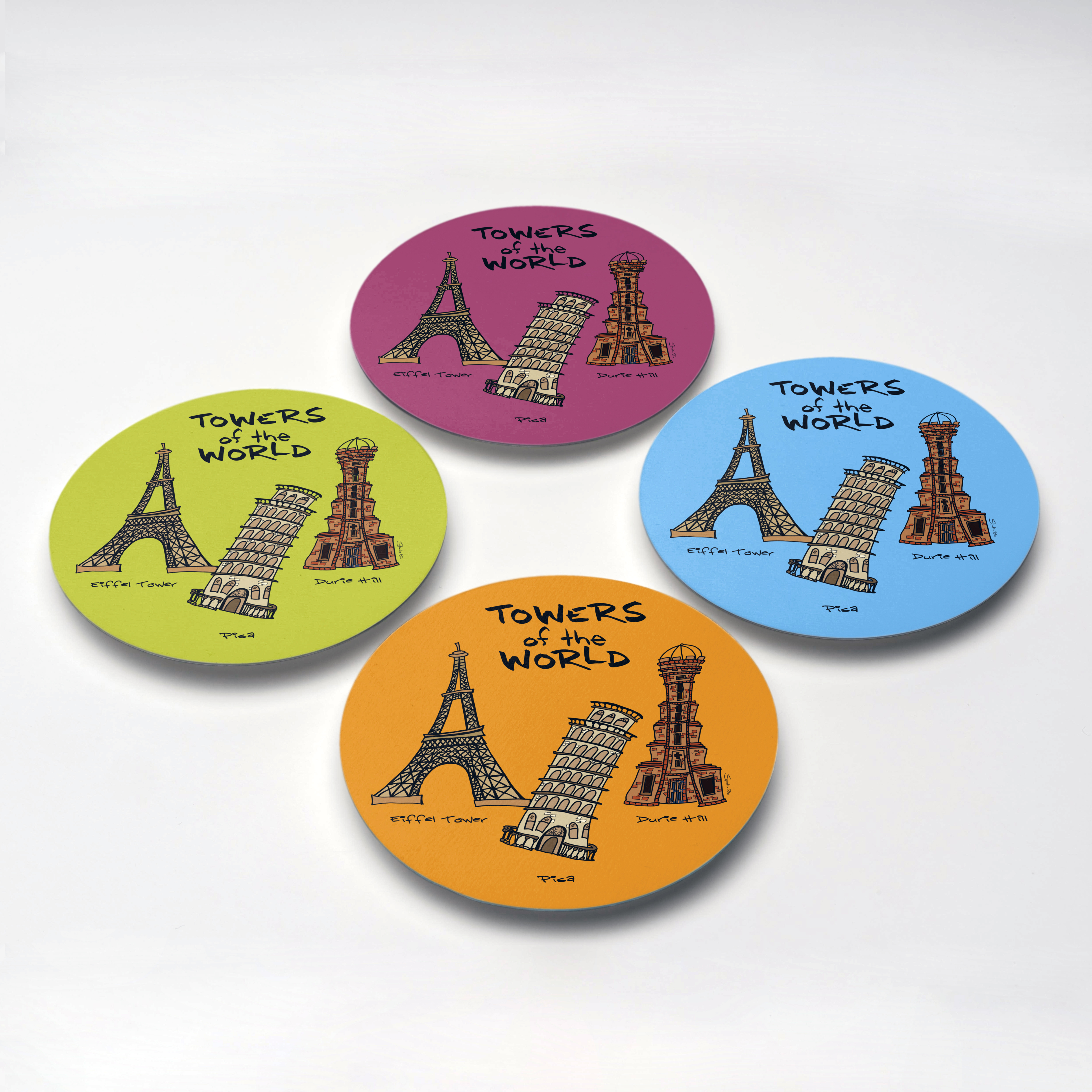 Towers of the World Coaster Set