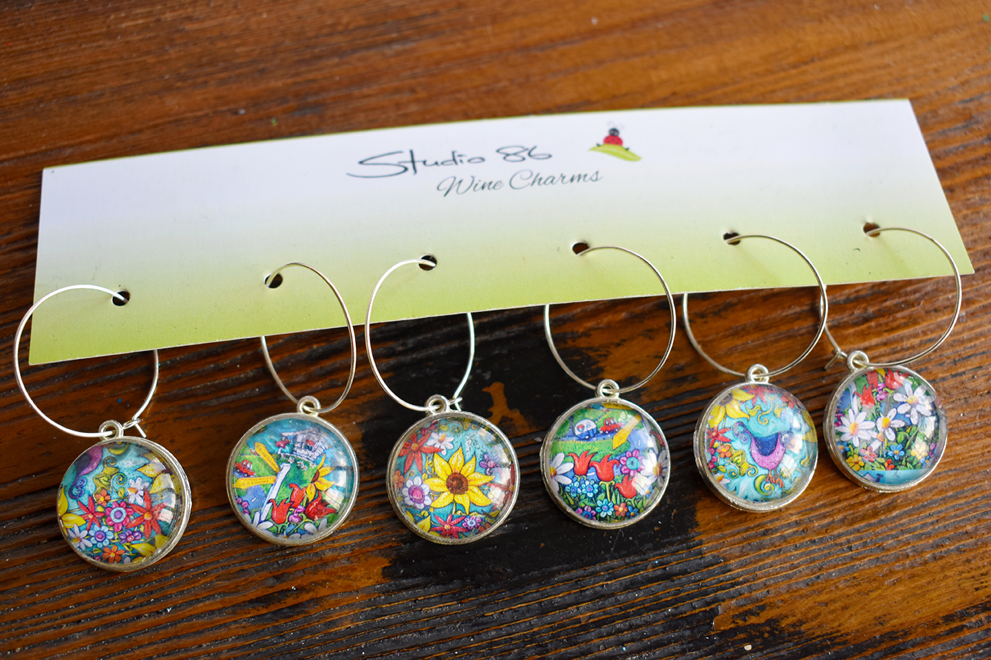 Garden Wine Charms